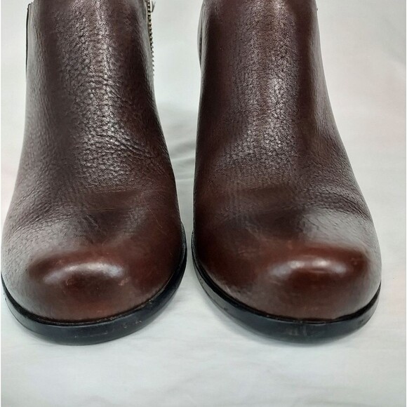 Kork Ease Holmes Black Brown Ankle Chunky Heel Boots 8 - Picture 4 of 13